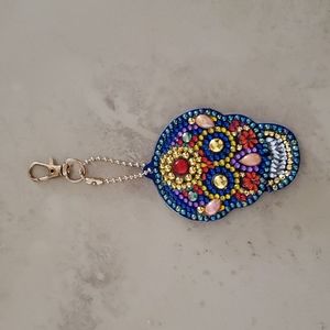Jeweled Skull Keychain/Bag Charm nwot